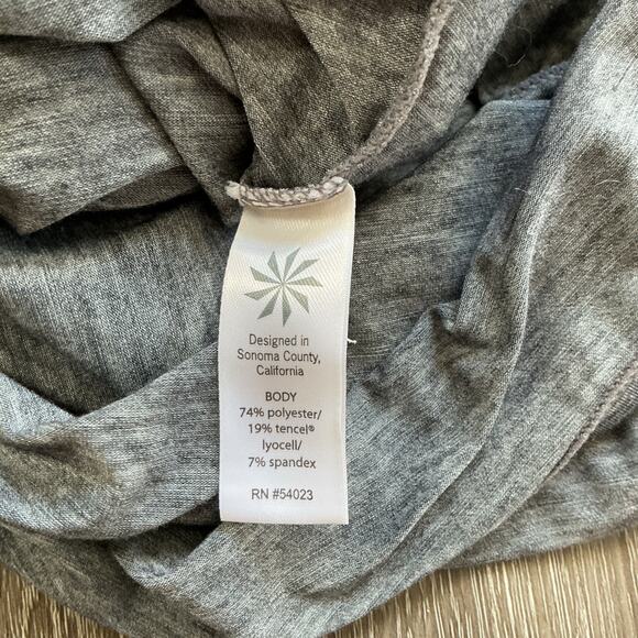 Athleta XXS Gray Double Layer Racerback Workout Tank Active Gym - Picture 5 of 6